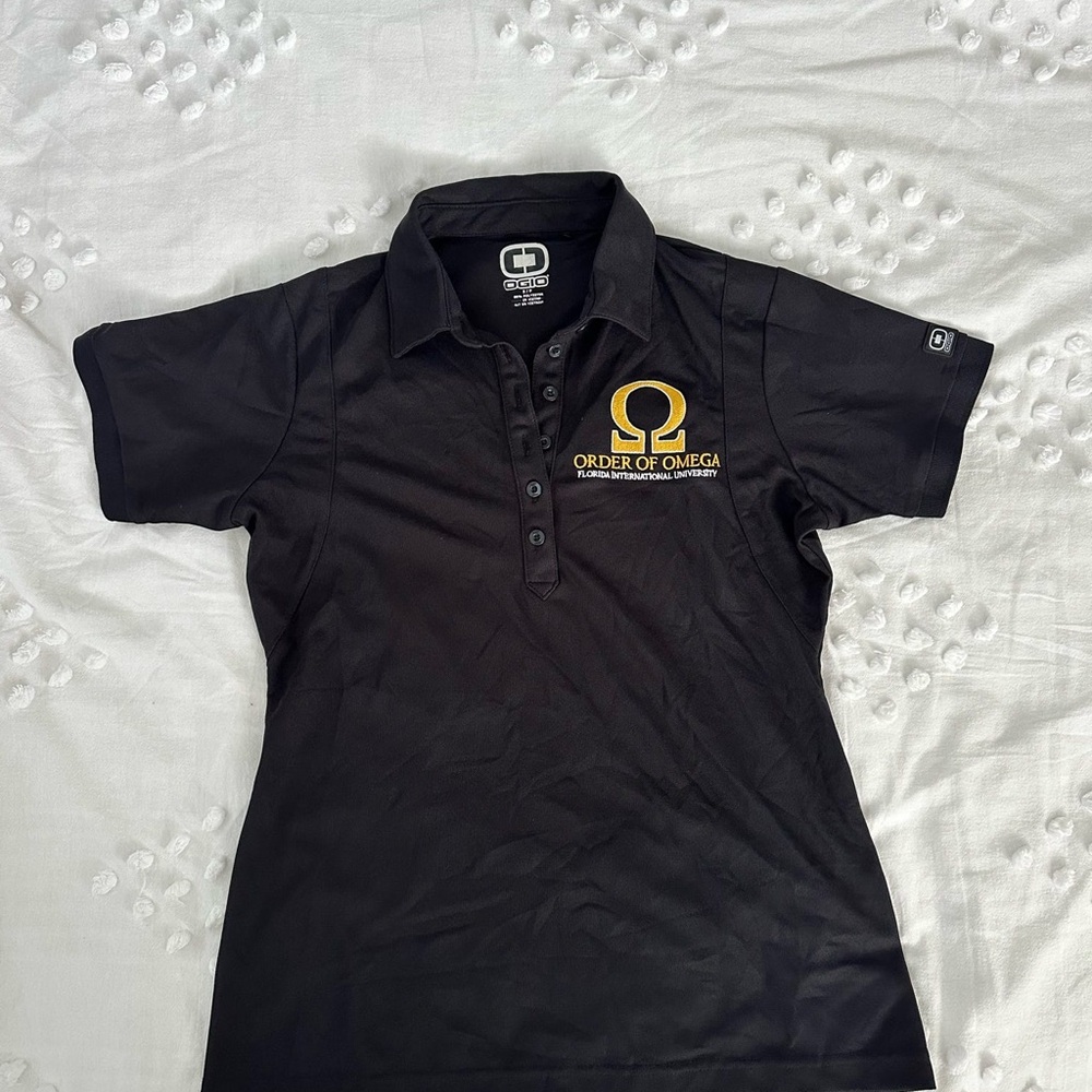 Order of Omega Black Polo Shirt (FIU)